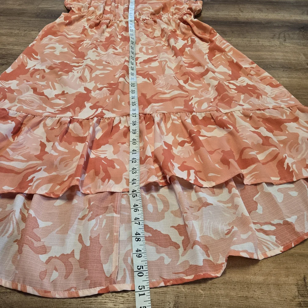 New With Tags!! Nine West Orange Patterned Midi Dress XXL - Picture 7 of 7